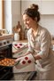Oven Mitts Decorative Kitchen Gloves and Potholder Set Fireproof and Heat Resistant - 2