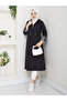 Striped Bondit Fabric Hijab Trench Coat Mde1205010 - 4