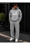 Men's La California West Coast Printed Tracksuit Set / Hooded Kangaroo Pocket Sweatshirt and Straight Leg Bottoms