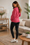 Maternity Sweatshirt Crew Neck Long Sleeve Comfortable Fit - 3