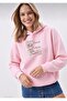 Venice Beach Printed Oversized Women's Hooded Sweatshirt