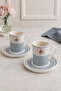 Tabak Evi Porcelain Meltem Coffee Cup Set 80Cc 4 Pieces for 2 People - 3