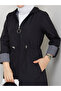 Striped Bondit Fabric Hijab Trench Coat Mde1205010 - 7
