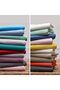Makiteks 100% Cotton Linen Look Striped Light Beige 120X200 Single Elastic Sheet Set Minimalist Modern - 4