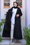 Classic Collar Long Trench Coat Black 2029 - 3