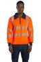 Safesawa Alaska Hi-Vis Half Zip Sweatshirt Neon Orange 8140 - 6