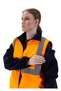 Safesawa Alaska Hi-Vis 5 in 1 Parka Neon Orange - Navy Blue 5+1 Coat 4121 - 7