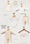 Motorcycle Patterned 10-Piece Boxed Newborn Hospital Discharge Bodysuit Set - 4