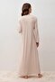 Long Sleeve Buttoned Lycra Viscose Nightgown - 5