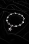 Women's Silver Color Stone Bracelet with Star Figure, Stylish Design - 4