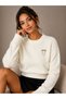 Women's Soft Sweater with Beard Brooch Detail