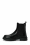 Women's Black Chelsea Boots Thick Sole Elastic Casual Winter Boots - 4