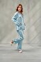 Women's Solid Color Dowry Satin Long Pajama Set Peony & Buttoned Nightgown Set, Premium Homewear