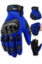 M Size Protected Motorcycle Gloves Unisex Cycling Biker Gloves Blue 114
