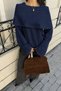 Women's Crew Neck Long Sleeve Lycra T-Shirt with Cape Detail - 2