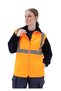 Safesawa Alaska Hi-Vis 5 in 1 Parka Neon Orange - Navy Blue 5+1 Coat 4121 - 6
