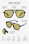 Zelda Sunglasses Uv400 Anti-Reflective Glass Tr90 Flexible Frame Extra Light Unisex 52 Retinal - 6