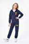 3 Thread Printed Zippered Girls' Tracksuit Set - 2