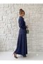 Women's Flawed Draped Shirt with Tie-Up Detail Skirt Set - 6