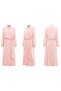Waist-Tied, Latik Detailed Sleeves Nile Dress 747 Pink - 2