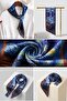 Van Gogh Cafe Terrace at Night Patterned Silky Textured Tie Scarf – Neck Scarf - 7