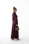 Women's Flawed Draped Shirt with Tie-Up Detail Skirt Set - 4