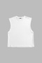 You Might Be Drunk Printed White Zero Sleeve Tshirt - 2