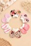 Newborn Baby Gloves 6 Pairs Set 100% Cotton Soft Textured Patterned Unisex 0-6 Months - 3