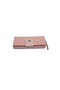 Duki Daso Pink Women's Multi-Compartment Faux Leather Wallet with Snap Fasteners and Zipper Closure, Card Holder |   Summer N4219 Pemb