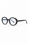 Blue Block Women's Buckle New Season Blue Light Protection Glasses Black Frame