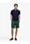 Men's Woven Polo Collar Short Sleeve Casual Blue T-Shirt - 5