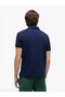 Men's Woven Polo Collar Short Sleeve Casual Blue T-Shirt - 3