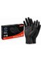 MAX CARE Black Nitrile Disposable Gloves – Powder-Free, Non-Sterile, Ambidextrous, Finger Textured, Single Use Gloves –100 Gloves