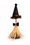Led Table Ornament Halloween Witch Hat Night Light |   Lighted Witch Broom |   Halloween Decor - 4