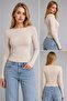 Women's Boat Neck Detailed Bodysuit - 2