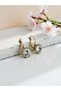 Zircon Stone Solitaire Earrings - 2