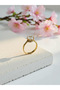 Zircon Stone Solitaire Ring - 4