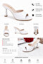 Women's White Patent Leather Heeled Slippers – Stylish and Elegant Thin Heels 7 cm Heel - 4