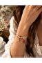 Women's Bijoux Bracelet with Red Starfish and Music Note Figures - 3