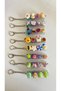 4-Piece Cute Charms Light-Up Clicker Stress Relief Toy with Charm Design Keychain Gift Dinosaur Y2K Marine - 3