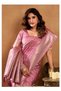 Women's Silk Saree with Rich Pallu, Zhallar & Blouse Piece - Perfect for Weddings, Festivals & Parties, Swarnika, Fall and Pico Stitched, Premium Silk Saree. (Pink) - 2
