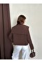 Women's Wide Collar Large Pocket Trench Coat - 4