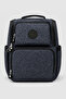Large Size Waterproof Multi-Pocket Mother and Baby Care Backpack Polka Dot Black