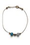 22 cm Blue White Stone Gold Color Bijouterie Anklet 130697