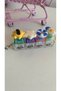 4-Piece Cute Charms Light-Up Clicker Stress Relief Toy with Charm Design Keychain Gift Dinosaur Y2K Marine - 2