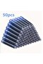 50-Pack Fountain Pen Ink Cartridges Set for Fountain Pen Fine Nib, Smooth Writing Calligraphy Pens for Men & Women, Executive Office Supplies (Ink Catridges, Blue) - 5