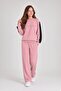 Salmon Girls' Sequin Written Crew Neck Tracksuit Set 24832