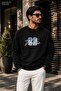 Men's the Winner Printed Round Neck Sweatshirt