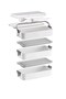 3-tiered compartment lunchbox - lockable - with carrying handle - includes spoon & fork g-770 - 6