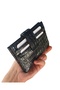 Women's Black Croco Pattern Thin Small Model 10 Card Holder Wallet 1 - 2